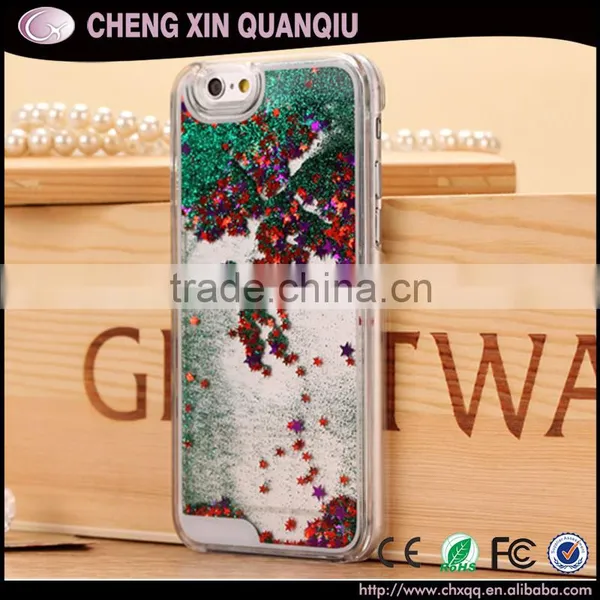 [CX]Bling Sparkle Glitter Stars Dynamic Liquid Quicksand Clear Plastic Case for IPhone 6s 6 Plus 2016 Quality Choice photo-3