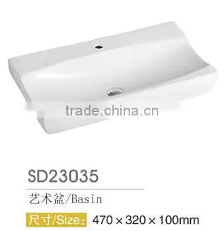 Factory Price Square Fancy Solid Surface Above Counter Art Basin photo-2