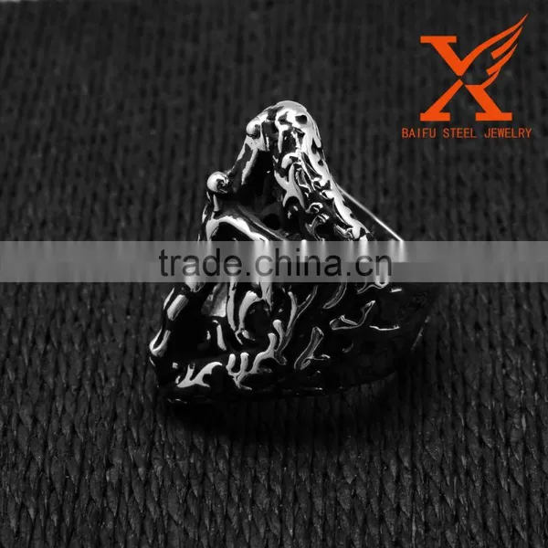 In Stock Classic Jesus Cross 316L Stainless Steel Rings Men Jewelry US Size 9 10 11 12 13 photo-3