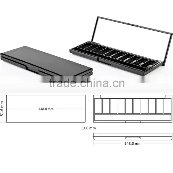 12 Color Eyeshadow Case With Mirror photo-3