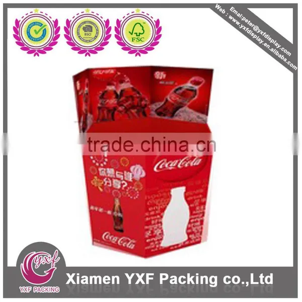 Fashion Cheap Paper Display Dumpbins for Drinks