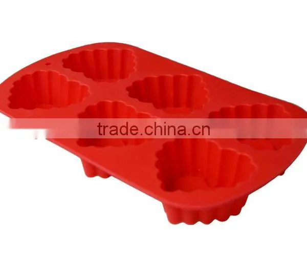 Silicone Hearts Baking Cake Chocolate Soap Ice Mold Mould Pan 6-Cav photo-4