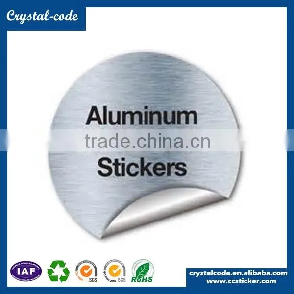 OEM Design Non Toxic Hygienic Silk Screen Printing Aluminum Foil Sticker photo-2