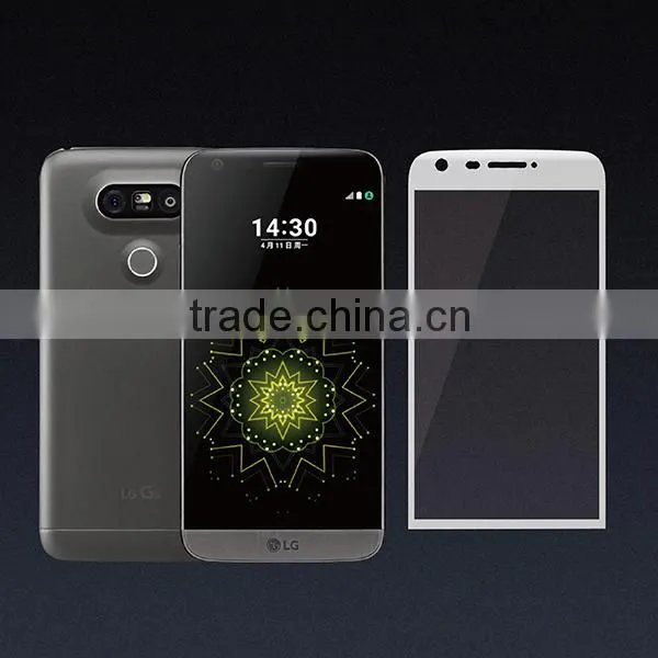 2016 Full Cover Curved Screen Protector for LG G5 9H Hardness 0.33mm HD Clear Tempered Glass photo-5