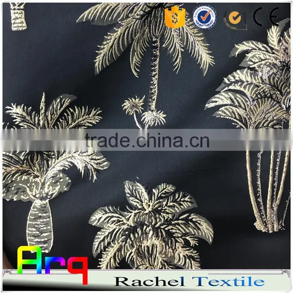 Polyester Black Color Ground Curtain Designs- 100% Blackout Jacquard photo-3