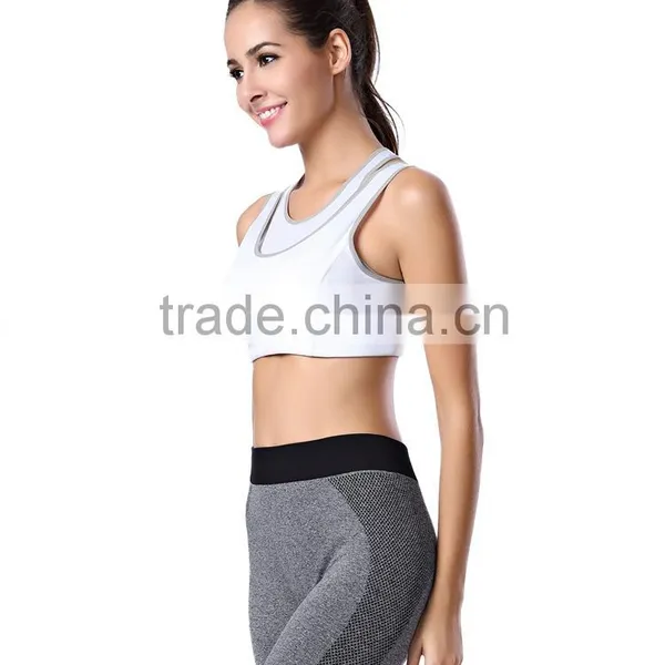 Women Sport Bra ,fitness Running Quick Dry Bra, Female Yoga Fake Two Sport Bra WA20 photo-3