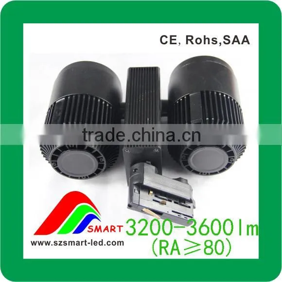 High Lumen Energy Saving Led Lights 360 Degree Rotatable COB 2*20w LED Track Light photo-2