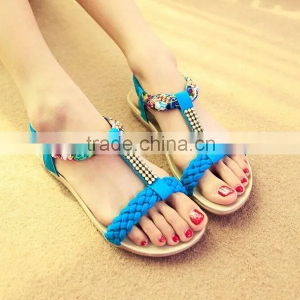 2015 New Style Breathable Flat Summer Sandals Wholesale photo-6