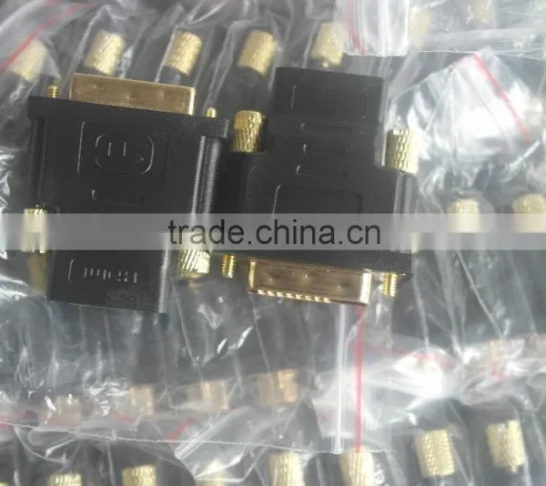 24k Gold Plated HDMIA Female to DVI Male Adapter photo-2