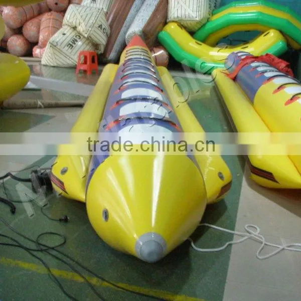 2016 Double Single Long Tube Inflatable Water Banana Boat Surf Boats Game photo-4