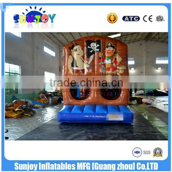 CE New Pirate Inflatable Obstacle Course With Climbing Wall / Outdoor Jumping Slide photo-2