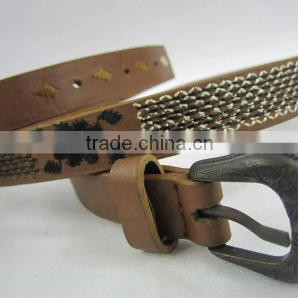 Wholesale Embroidery PU Leather With 2.5 Width for Garment Decoration Belt photo-2