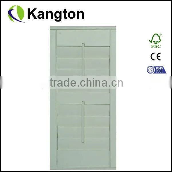 Wood Shutter Wardrobe Door Design