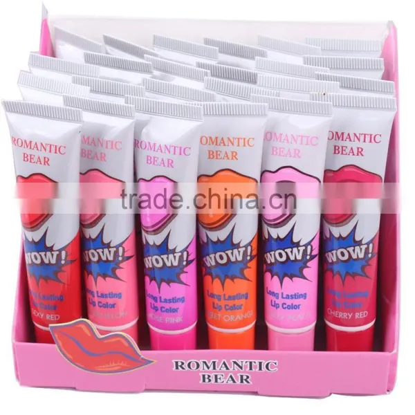 Romantic Bear Wow Lips For Lip Beauty Waterproof Lip Gloss Liquid Matte Liptisck Peel Off Cosmetic Lipstick photo-5