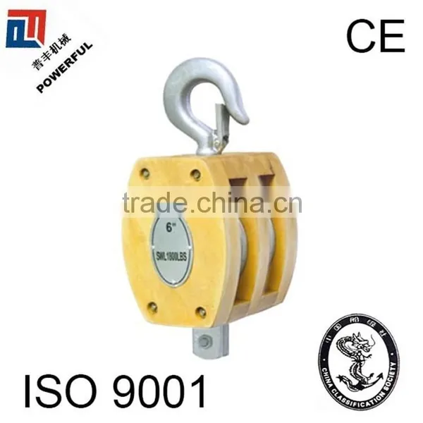 JIS TYPE SINGLE WOODEN PULLEY WITH EYE photo-3