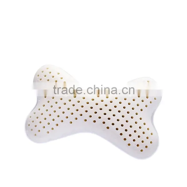 100% Nature Bone Shape Cute Car and Office Latex Pillow photo-2