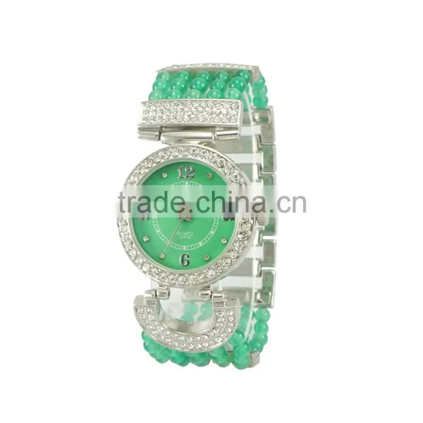 Fashion Design Colorful Bead Band Europe Style Wide Band Bracelt Watches Factory Watch Ladies Casual photo-3