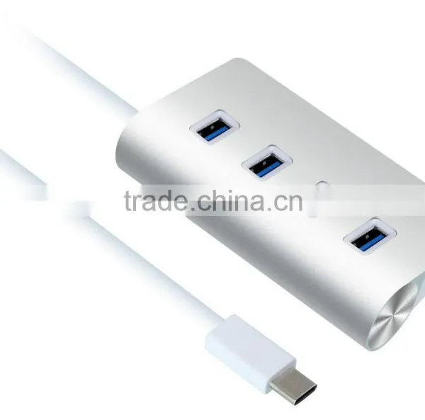 New!!! Hot Product Aluminum Casing NEW High- Speed USB 3.1 Type C Change to 4 Ports USB 3.0 HUB photo-2