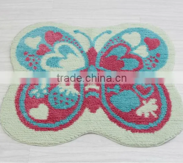 New Design Polyester Butterfly Bedroom Rugs photo-3