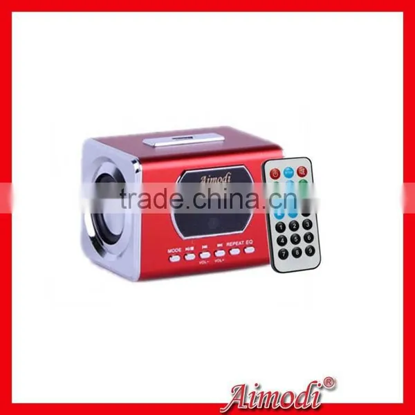 Full Metal Remote Control Speaker, Mini Portable Digital Speaker With Line in Function photo-3