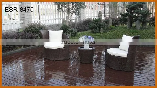 Garden Stackable Single Seat Rattan Sofa Set For Sale
