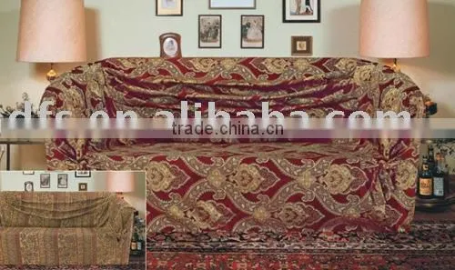 3pcs Solid Jacquad Sofa Cover Set