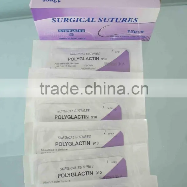 Surgical Synthetic Braided PGA Suture With Reverse Cutting Needle photo-5