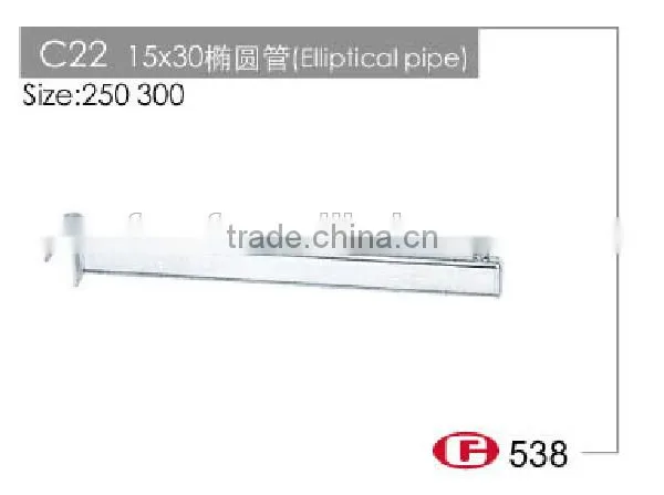 Metal Cardboard Brackets Supermarket Pipe Brackets Chrome Tube Hook C22 photo-2