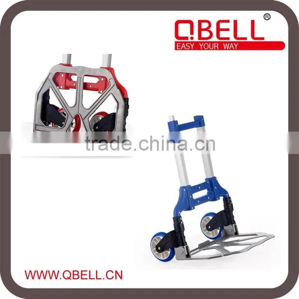 Foldable Two Wheel Aluminium Shopping Trolley Cart, Folding Luggage Cart photo-3