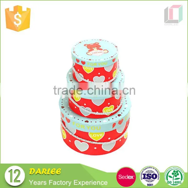 Embossing Large Round Shaped Cardboard Gift Boxes With Hinged Lid photo-2