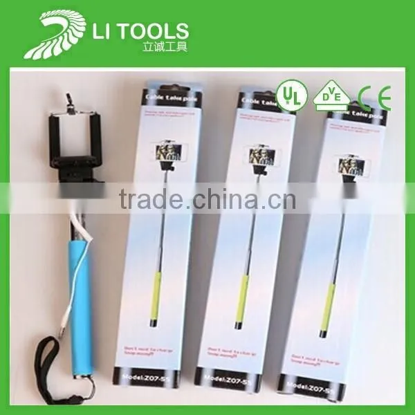 Cheap Handheld Stainless Steel Wand Pole Wire Control Selfie Stick photo-6