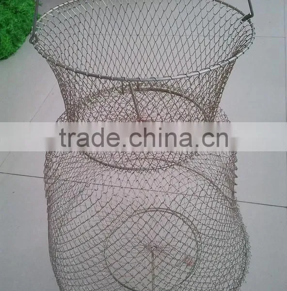 Collapsible Wire Mesh Fish Trap, Foldable Fishing Tackle photo-3