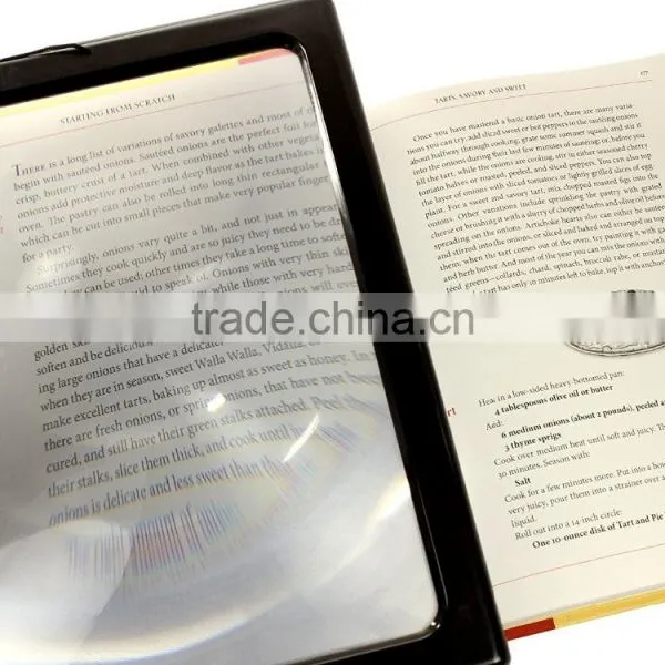 Hands Free A4 Full Page Large Magnifier Magnifying Glass Lens for Reading /Cord photo-3