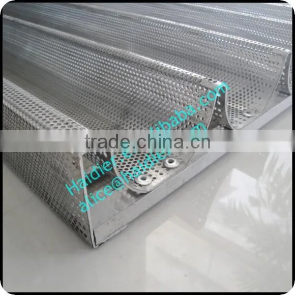 Aluminum Alloy Perforated 5 Grooves Teflon French Baking Pan/french Baguette Tray for Oven photo-6
