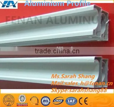 White Powder Coat Aluminum Extrusion Profile for Window Use