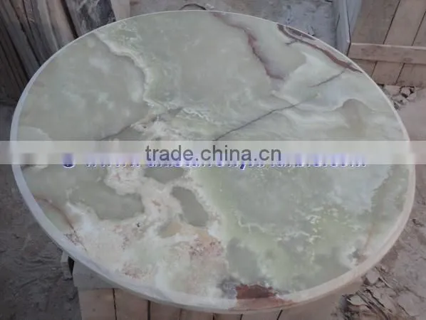 BEAUTIFUL LIGHT GREEN ONYX TABLE TOPS COLLECTION photo-6