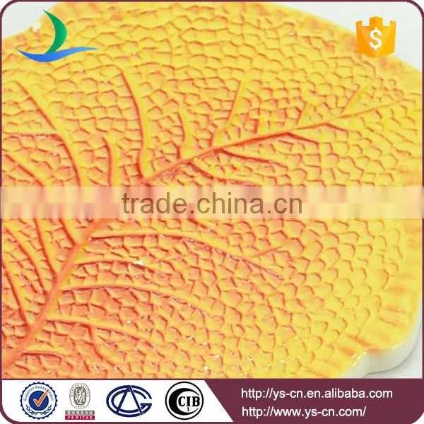 Yellow Leaf Porcelain Board With Clear Vein photo-5