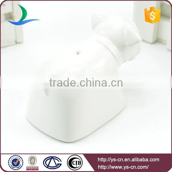 YSpp0010 Lovely Dog White Ceramic Salt and Pepper Shaker for Gifts photo-4