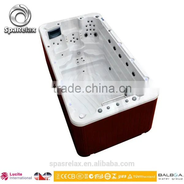 Best Acrylic Mini Pool Swimming Spa for Adults With 17" TV Powerful Air Jets photo-6