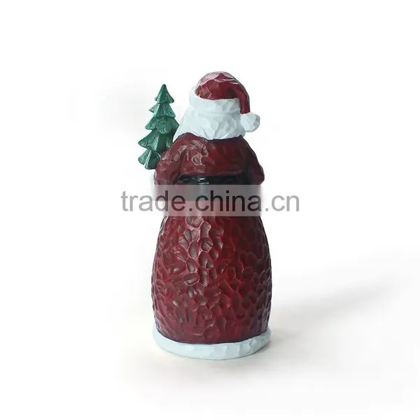 New Year Polyresin Lifelike Santa Claus Sculpture photo-3
