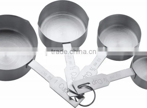 Top Quality 4pcs Stainless Steel Spoon Set Measuring Cup Spoon With Silicon Handle photo-6