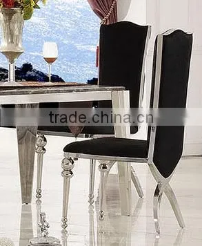 TH383 Stainless Steel Tempered Glass Modern Dining Table photo-6