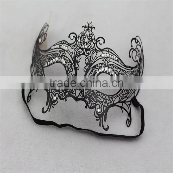 Sexy Mask Elegant Metal Laser Cut Venetian Halloween Ball Masquerade Luxury Mask photo-3