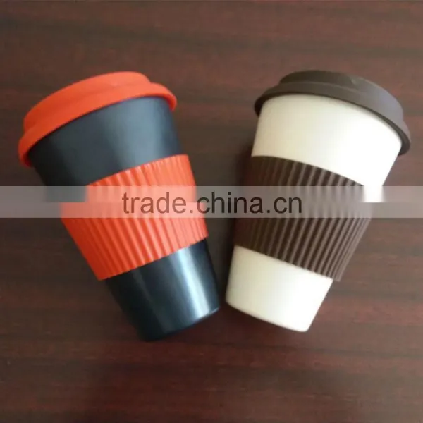 Bamboo Fiber Eco Tumbler,coffee Cup With Lid and Sleeve photo-5