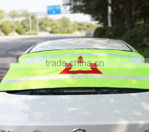 Windshield Snow Cover With Reflective Warning Triangle/car Warning Signs photo-3