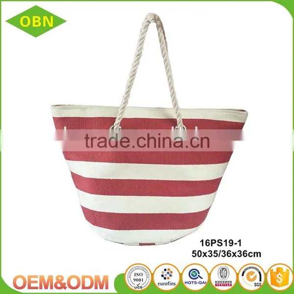 Wholesale Cheap Canvas Tote Beach Bag for Women photo-3