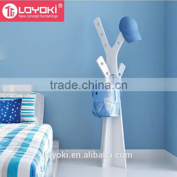 Hot Sale Wooden DIY Coat Rack Stand Kids Room Clothes Hanging Tree Shaped Coat Rack