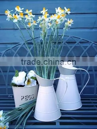 Galvanzied Metal Flower Jugs photo-3