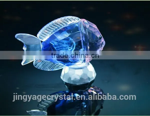 Colorful Transparent Crystal Seafish Model With Base as Crystal Anniversary Gifts or Delicate Wedding Gifts photo-4