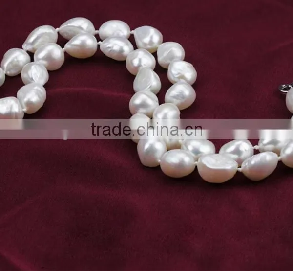 6-7 mm Baroque Freshwater Pearl Earring and Necklace Sets photo-3